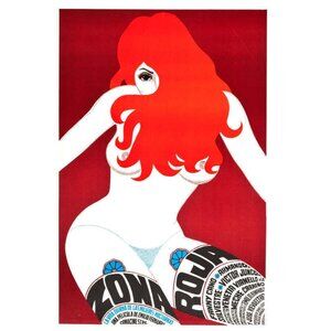 1976 Pink Zone Mexico Poster – Vintage Cult Film Wall Art | Retro Mexican Adult